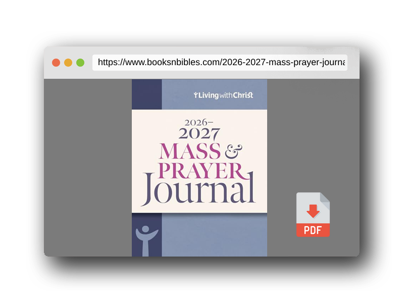 PDF Preview of the book 2026-2027 Mass & Prayer Journal