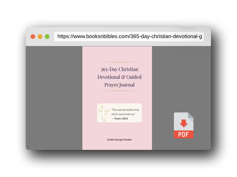 PDF Preview of the book 365-Day Christian Devotional & Guided Prayer Journal