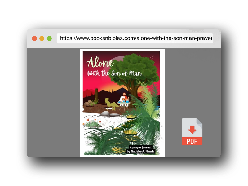 PDF Preview of the book Alone with the Son of Man: A prayer journal