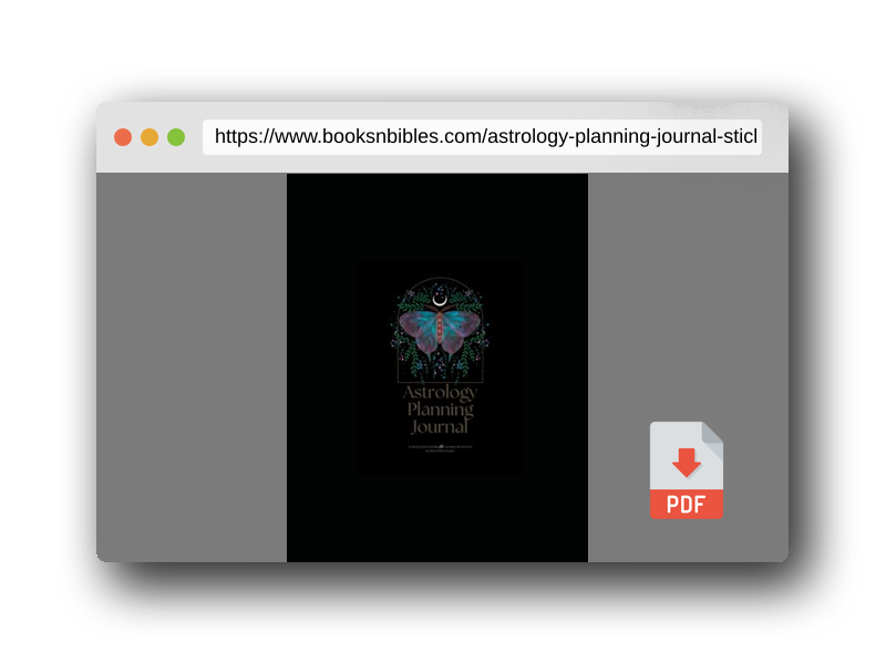 PDF Preview of the book Astrology Planning Journal: A Sticky Note Astrology Companion Planner