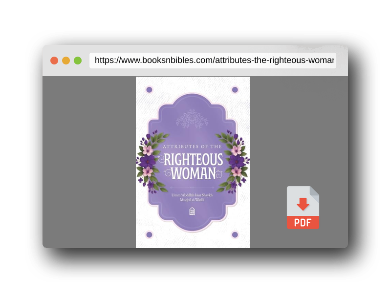 PDF Preview of the book Attributes of the Righteous Woman