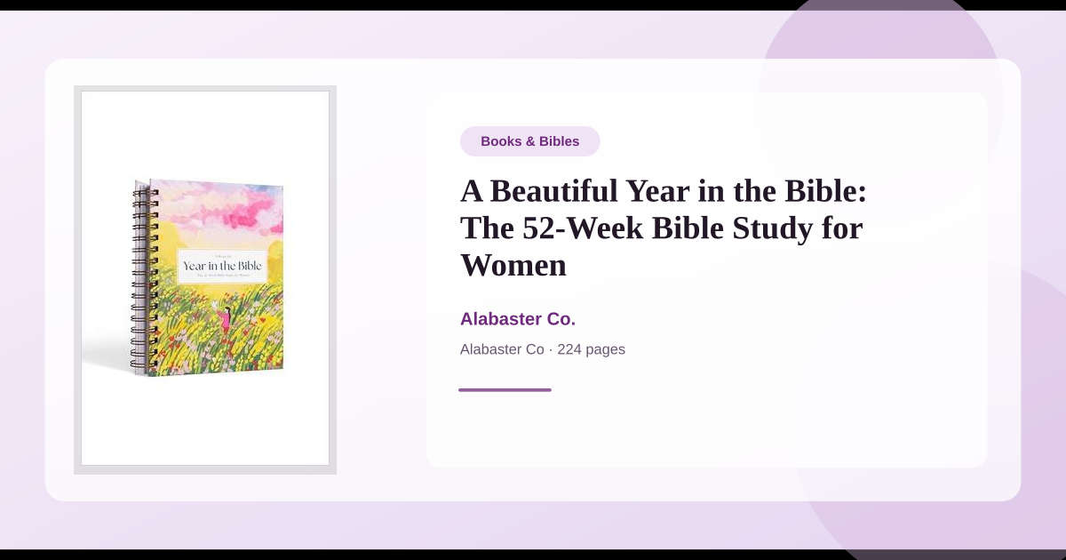 Book A Beautiful Year in the Bible: The 52-Week Bible Study for Women → ...