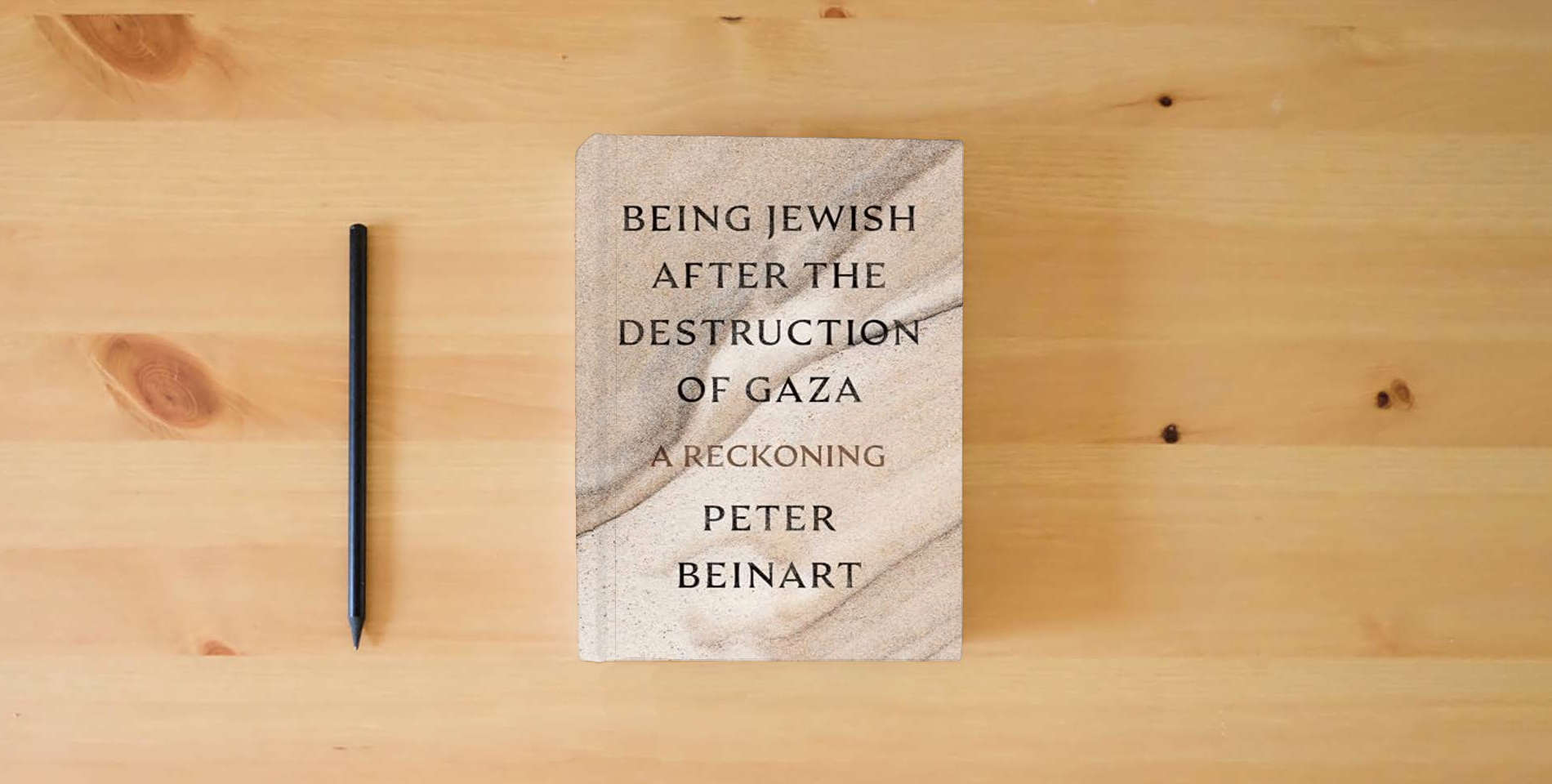 The book Being Jewish After the Destruction of Gaza: A Reckoning is on the table