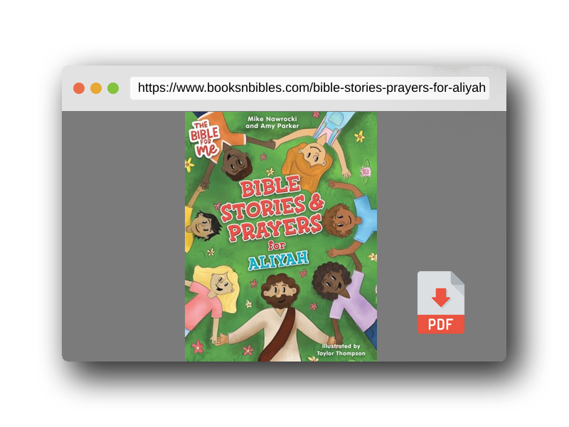 PDF Preview of the book Bible Stories & Prayers for Aliyah (Bible for Me)