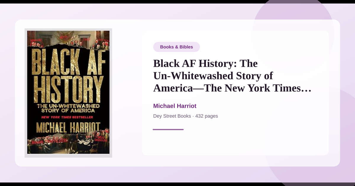 Book Black AF History: The Un-Whitewashed Story of America―The New York