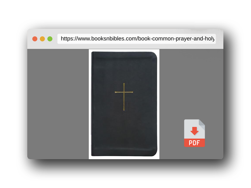 PDF Preview of the book Book of Common Prayer and Holy Bible, NRSVue with Apocrypha