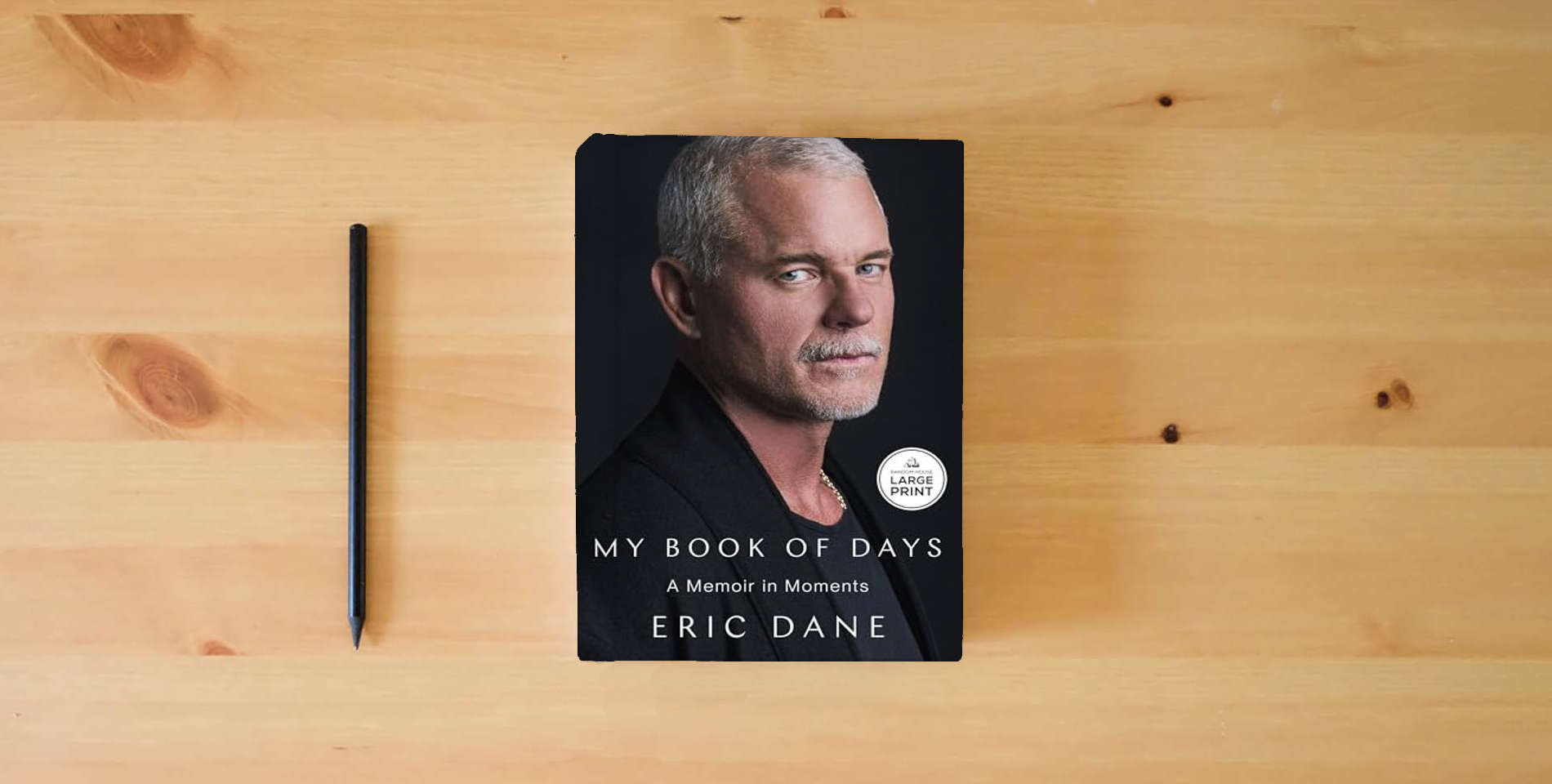 The book My Book of Days: A Memoir in Moments is on the table