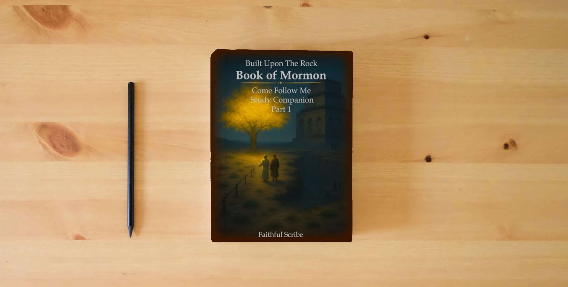 The book Book of Mormon: Part 1 (Built Upon the Rock: Come Follow Me Study Companion) is on the table