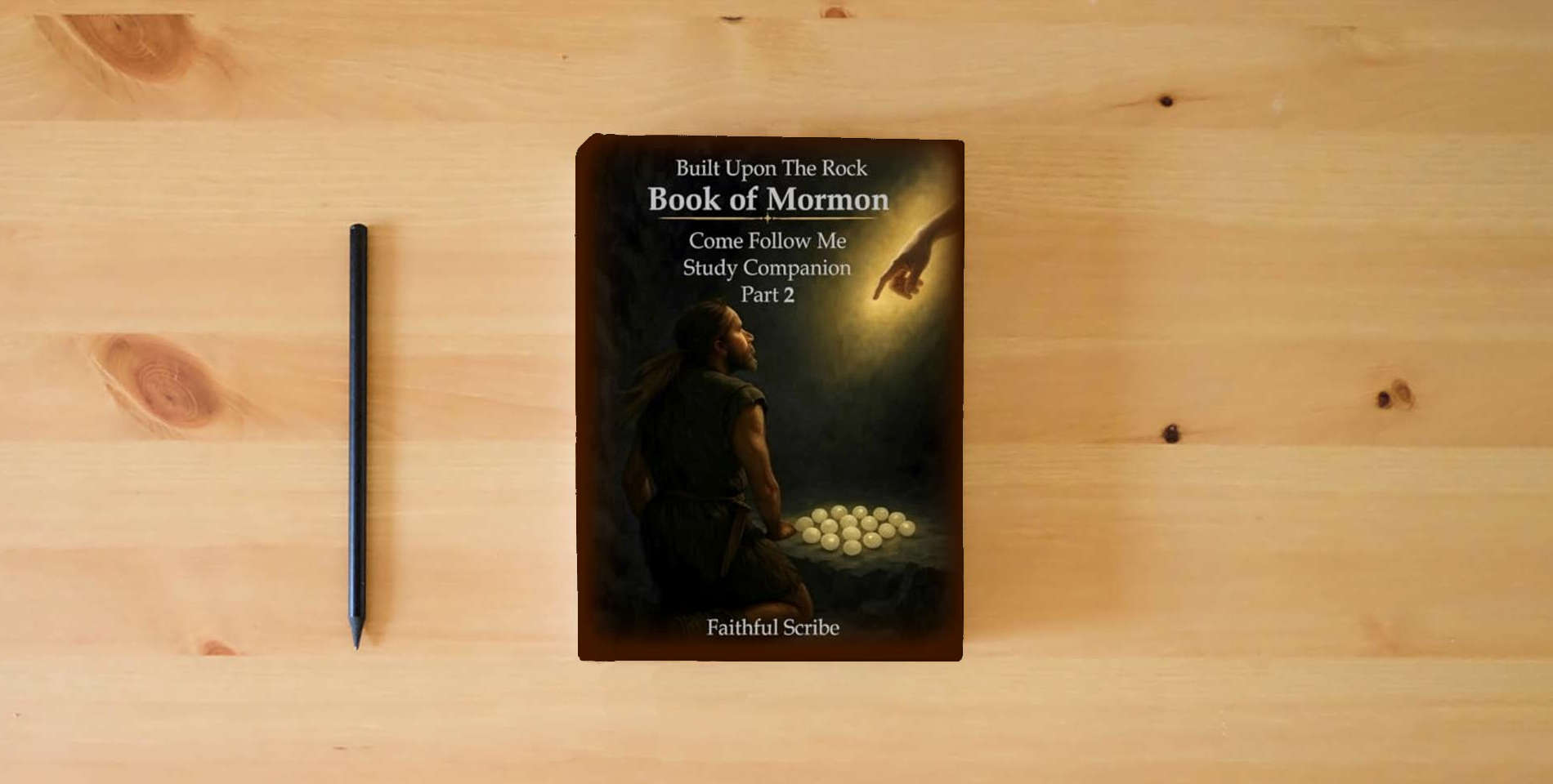 The book Book of Mormon: Part 2 (Built Upon the Rock: Come Follow Me Study Companion) is on the table