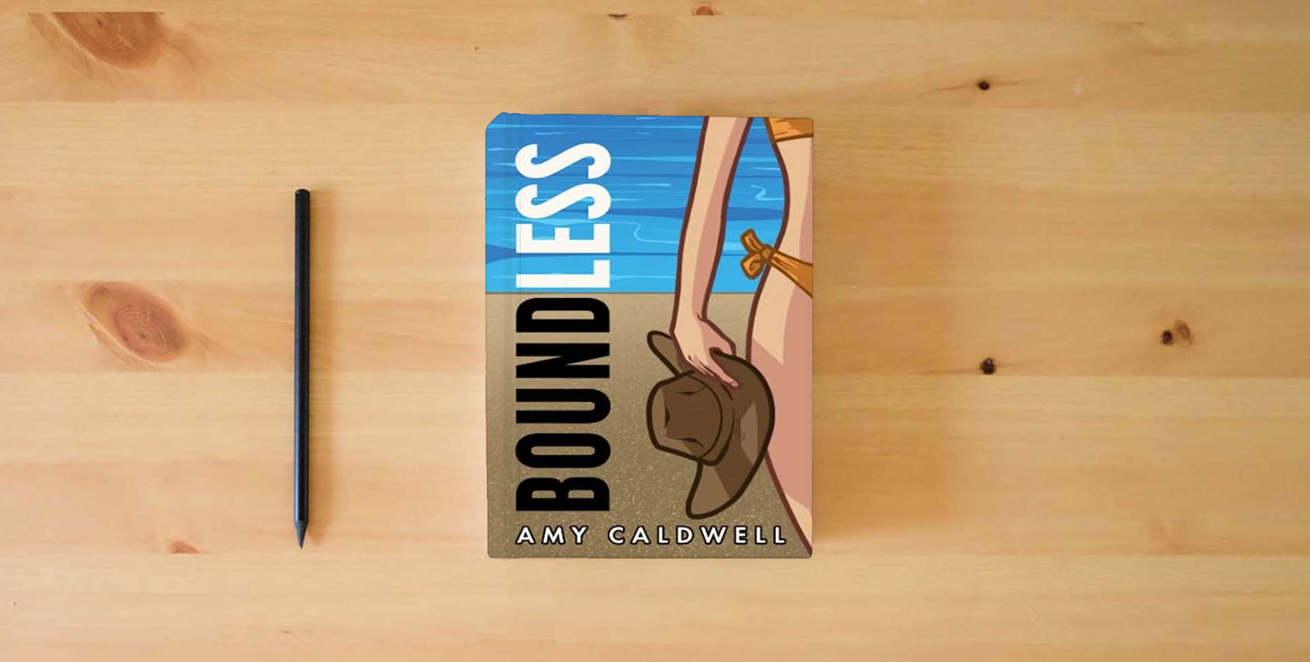 The book Boundless is on the table