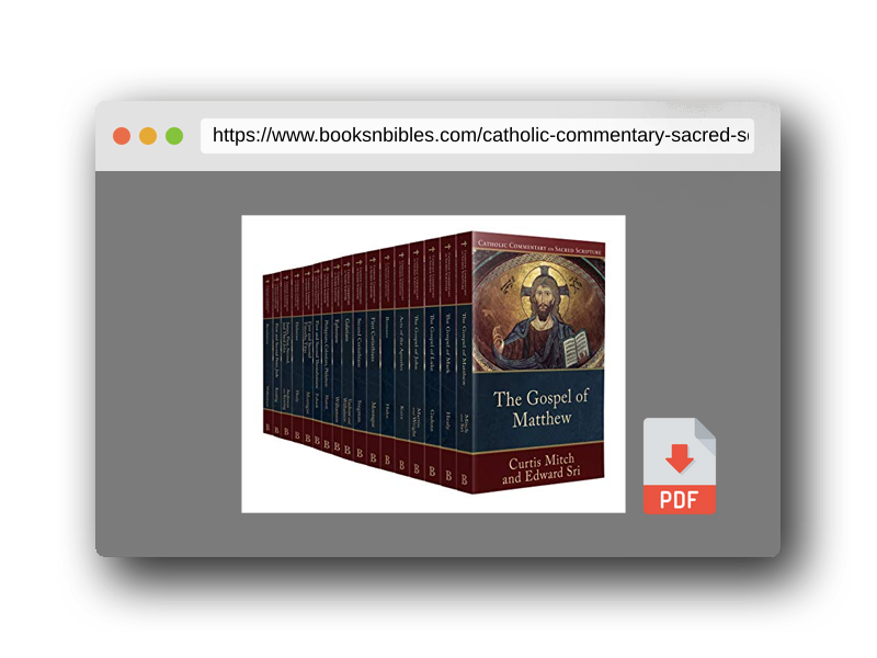PDF Preview of the book Catholic Commentary on Sacred Scripture New Testament Set: A Catholic Bible Commentary on the New Testament by Trusted Catholic Biblical Scholars - CCSS