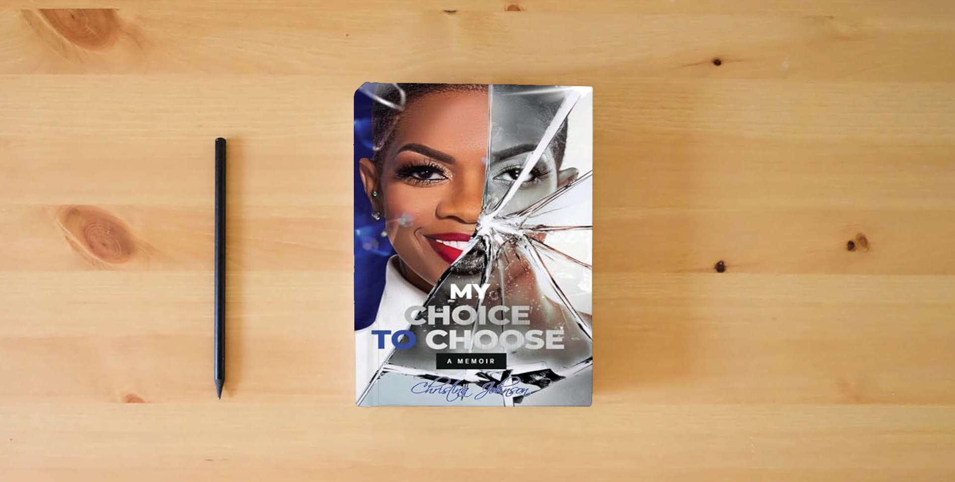 The book My Choice To Choose: A Memoir is on the table