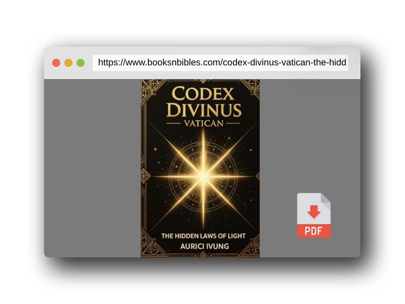 PDF Preview of the book Codex Divinus Vatican The Hidden Laws of Light