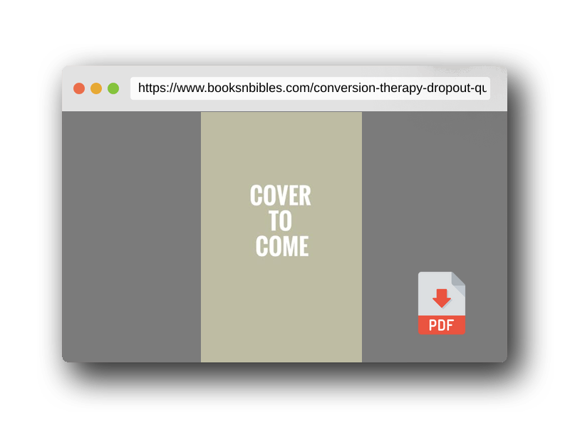PDF Preview of the book Conversion Therapy Dropout: A Queer Story of Faith and Belonging