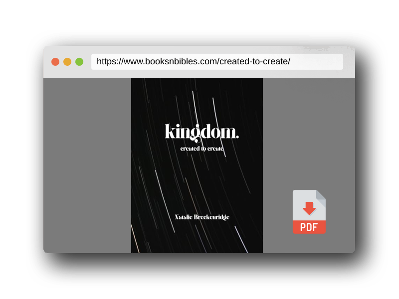 PDF Preview of the book Created to Create