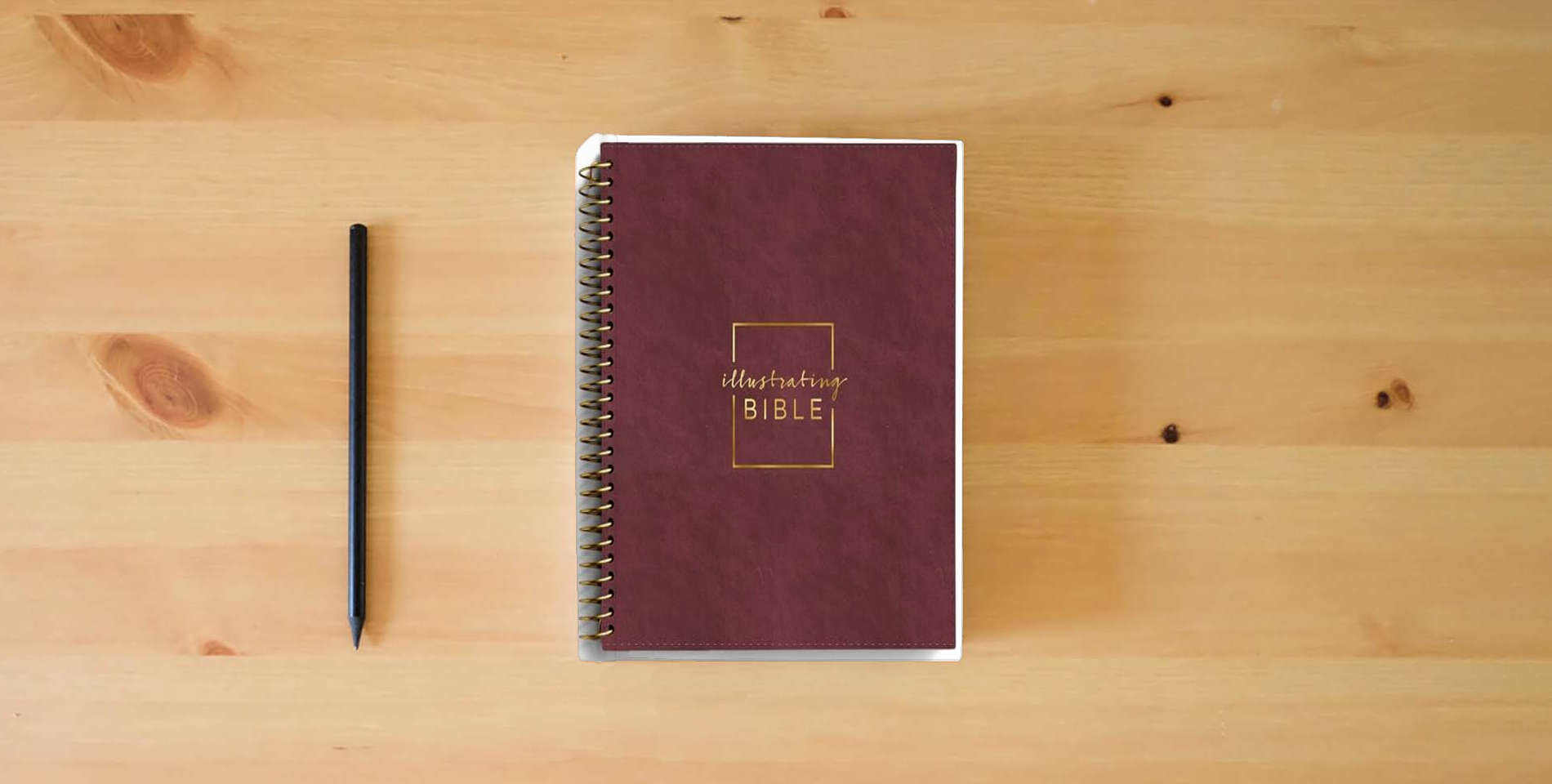 The book CSB Illustrating Bible - Cranberry is on the table