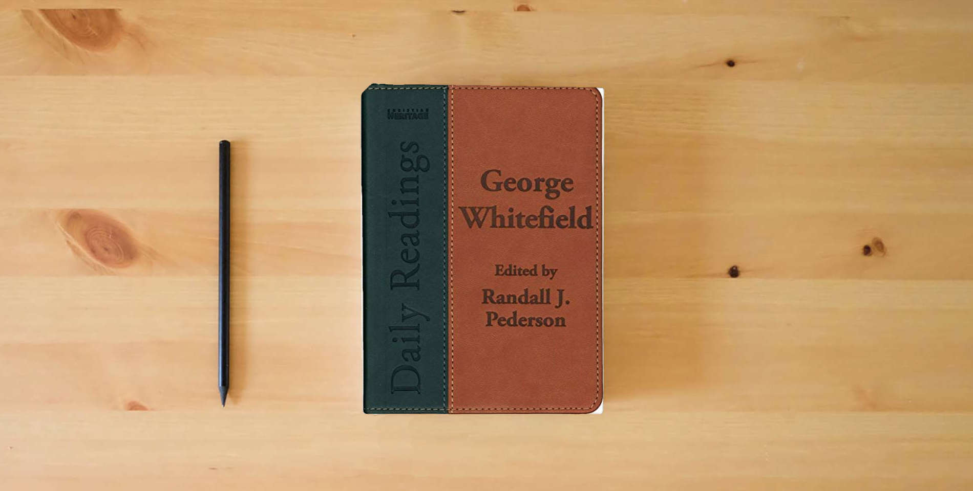 The book Daily Readings – George Whitefield is on the table