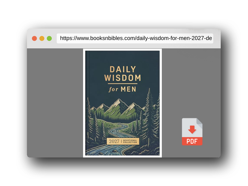 PDF Preview of the book Daily Wisdom for Men 2027 Devotional Collection (Daily Wisdom - Annual Edition)