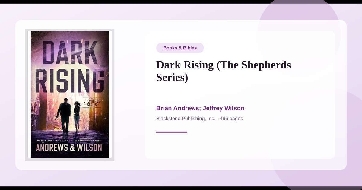 Dark America First Rising Book Dark Rising (The Shepherds Series) → Download and Print PDF ...