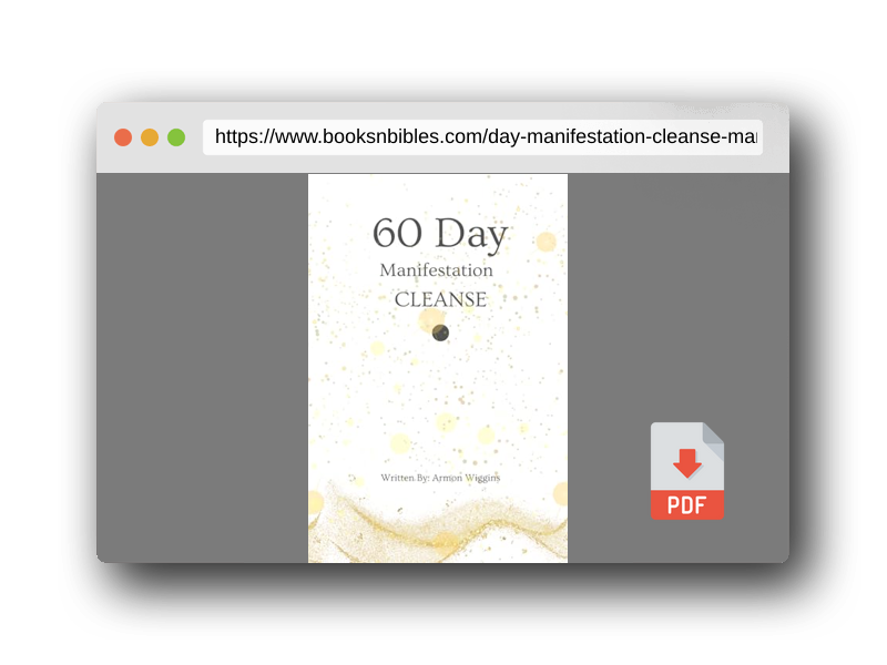 PDF Preview of the book 60 Day Manifestation Cleanse: Manifestation Journal