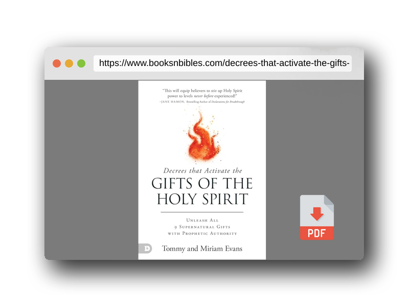 PDF Preview of the book Decrees That Activate the Gifts of the Holy Spirit