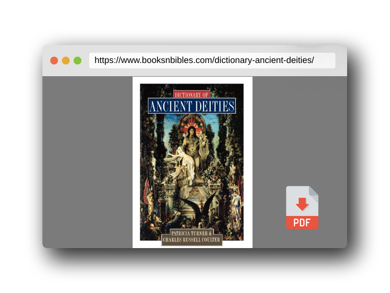 PDF Preview of the book Dictionary of Ancient Deities