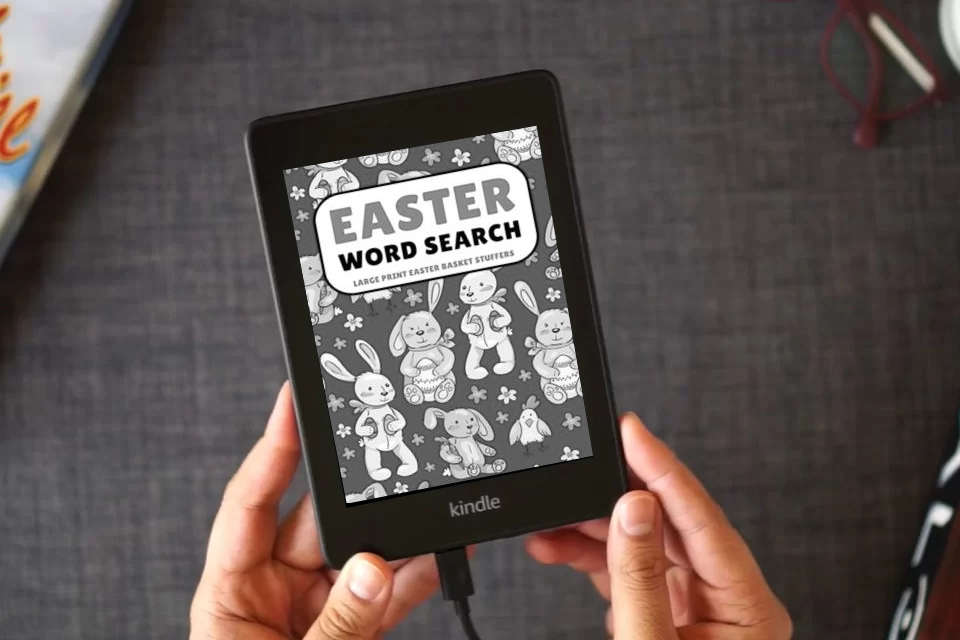Read Online Easter Basket Stuffers: Easter Word Search Large Print: Fun Easter Activity Book for Kids Teens and Adults as a Kindle eBook