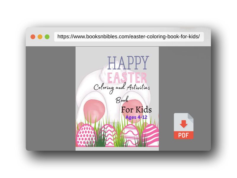 PDF Preview of the book Easter Coloring Book For Kids