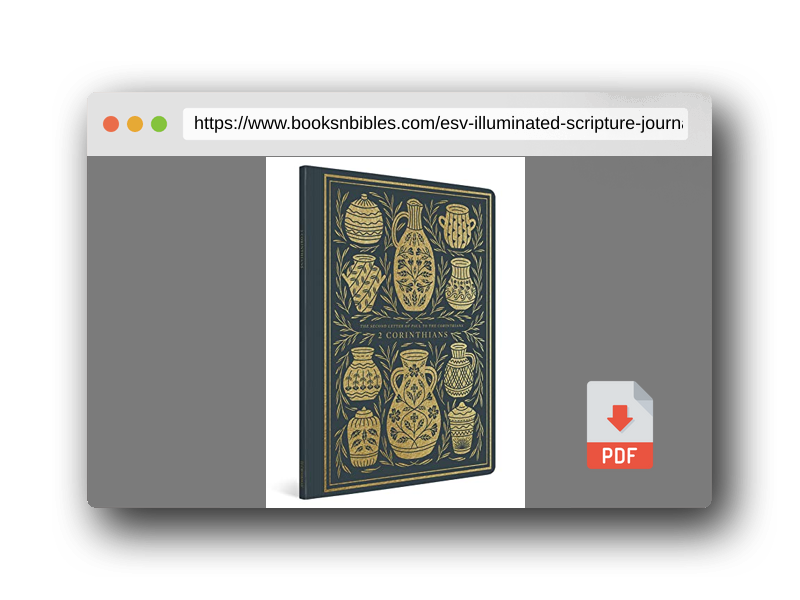 PDF Preview of the book ESV Illuminated Scripture Journal: 2 Corinthians