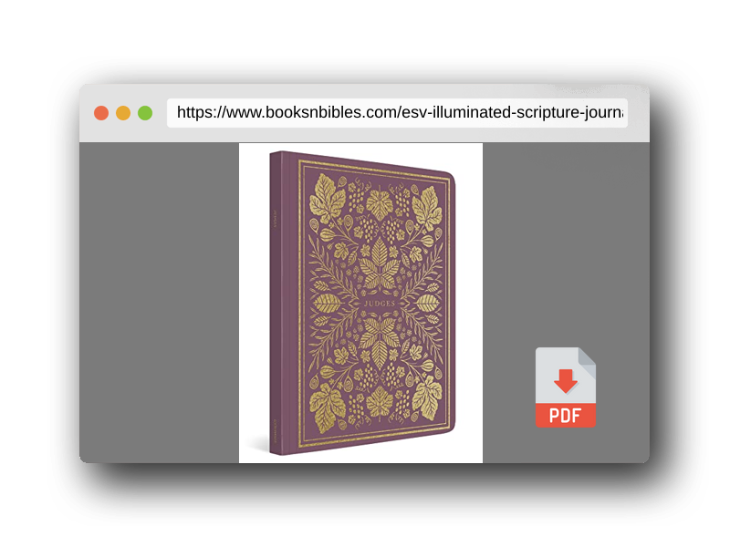 PDF Preview of the book ESV Illuminated Scripture Journal: Judges