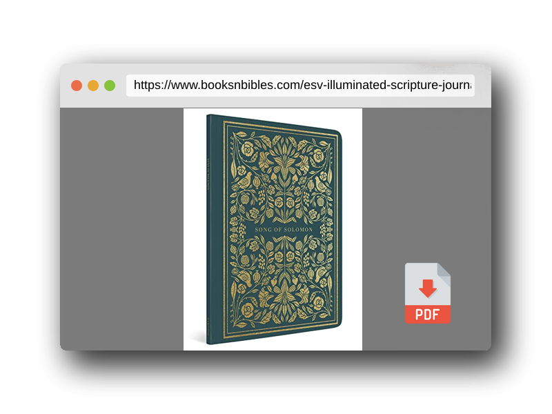 PDF Preview of the book ESV Illuminated Scripture Journal: Song of Solomon