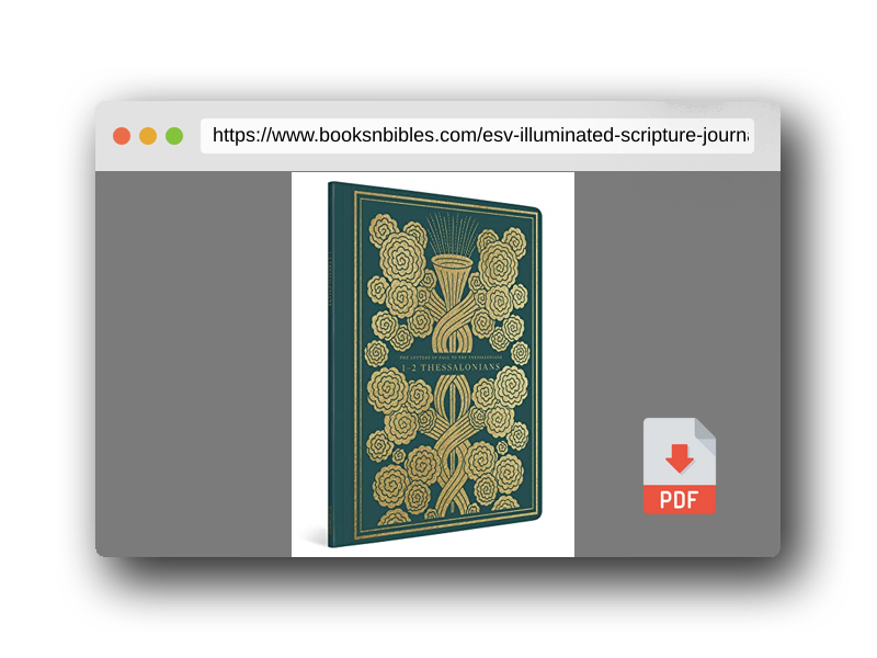 PDF Preview of the book ESV Illuminated Scripture Journal: 1–2 Thessalonians (Paperback)