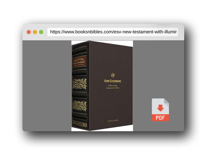 PDF Preview of the book ESV New Testament with Illuminated Drop Caps: William Tyndale Commemorative Edition (TruTone over Board)