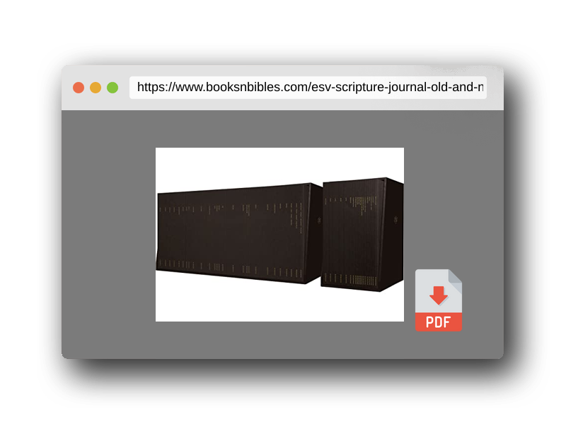 PDF Preview of the book ESV Scripture Journal: Old and New Testament Sets