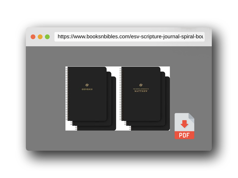 PDF Preview of the book ESV Scripture Journal, Spiral-Bound Edition: Old and New Testament Sets (Paperback)