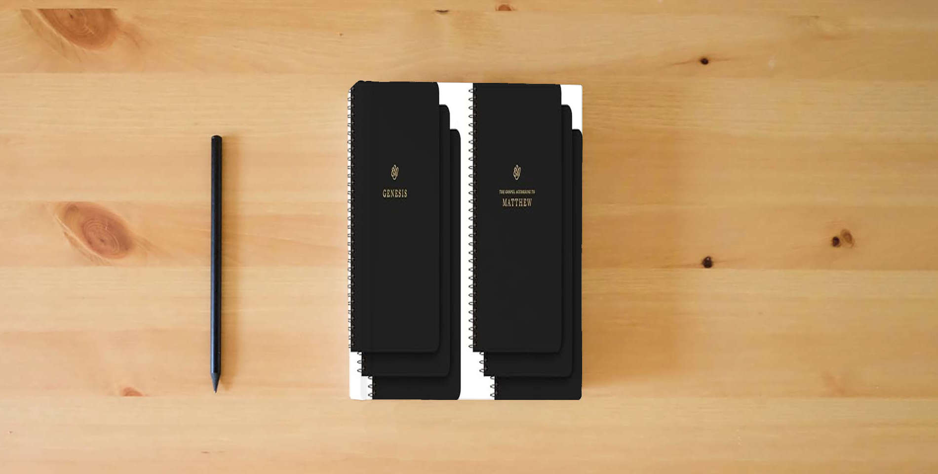The book ESV Scripture Journal, Spiral-Bound Edition: Old and New Testament Sets (Paperback) is on the table