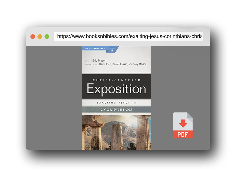 PDF Preview of the book Exalting Jesus in 2 Corinthians (Christ-Centered Exposition Commentary)
