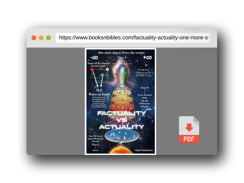 PDF Preview of the book Factuality vs. Actuality: One More Step to Proving the Creator