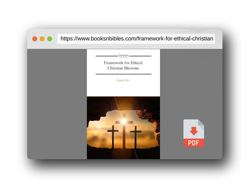 PDF Preview of the book Framework for Ethical Christian Missions