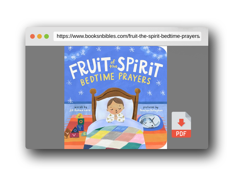 PDF Preview of the book Fruit of the Spirit Bedtime Prayers