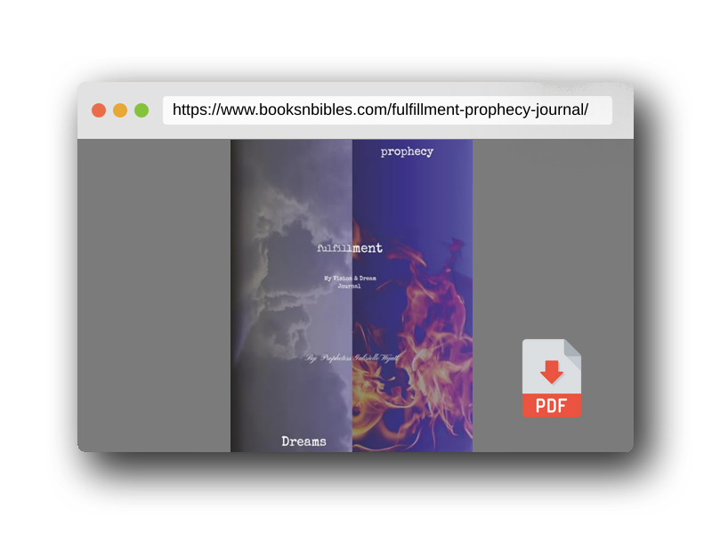 PDF Preview of the book Fulfillment: prophecy journal