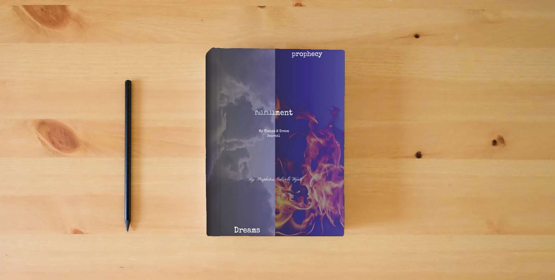 The book Fulfillment: prophecy journal is on the table
