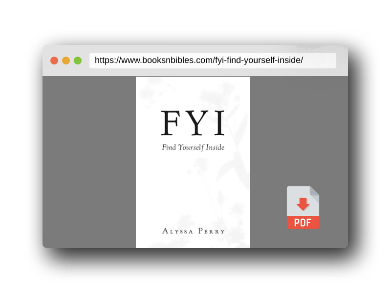 PDF Preview of the book FYI: Find Yourself Inside