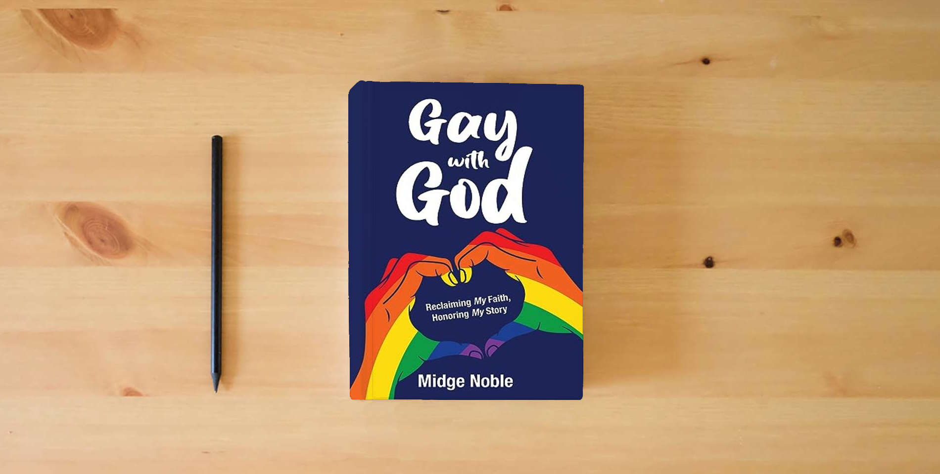 The book Gay with God: Reclaiming My Faith, Honoring My Story is on the table