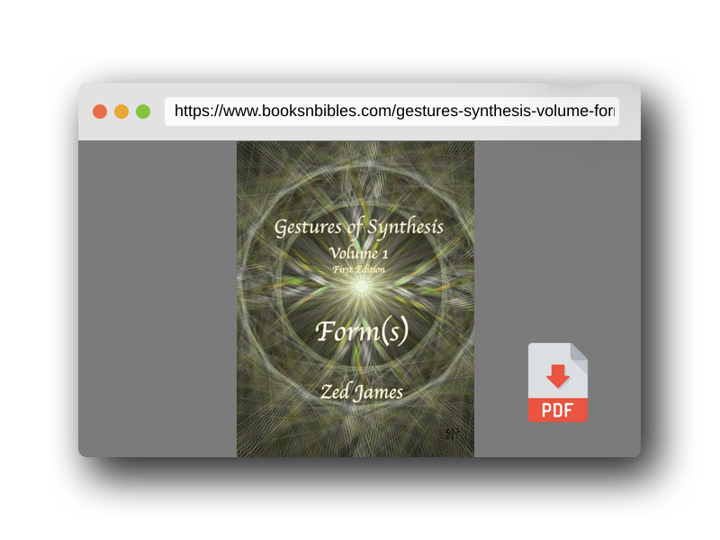 PDF Preview of the book Gestures of Synthesis: Volume 1 - Form(s)