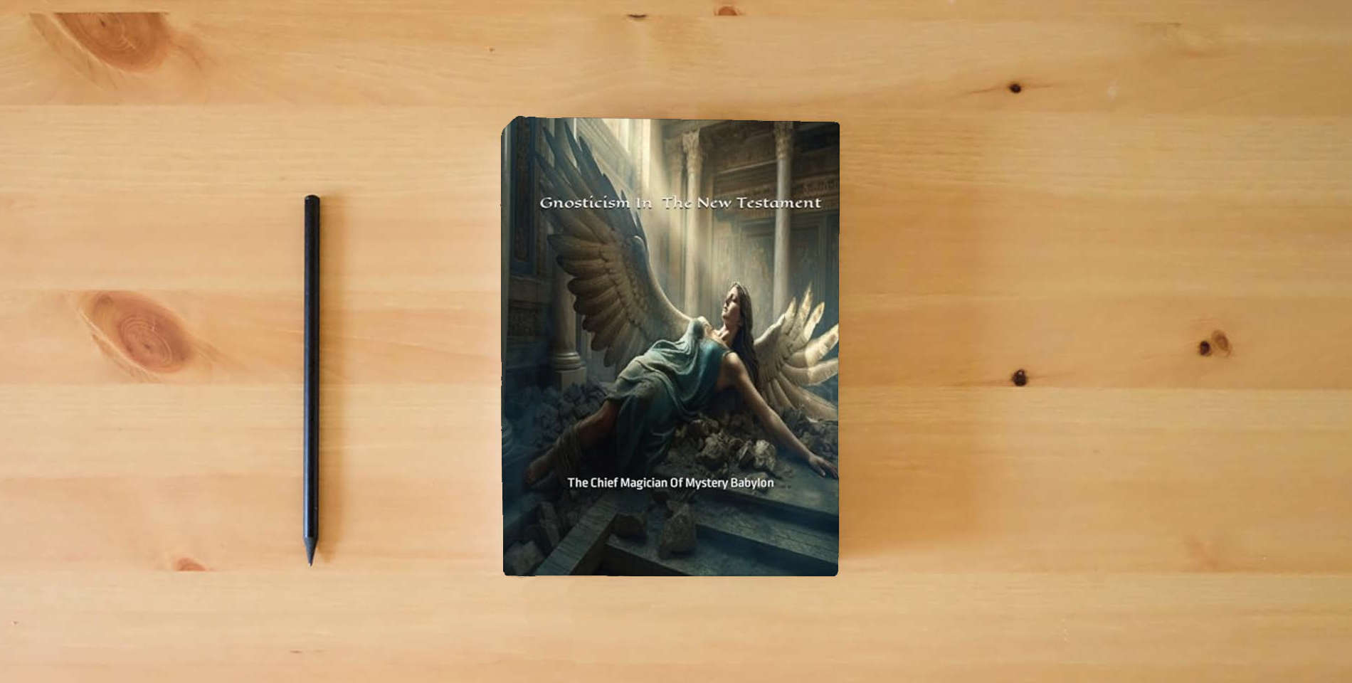 The book Gnosticism In The New Testament is on the table