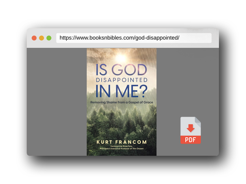 PDF Preview of the book Is God Disappointed In Me?