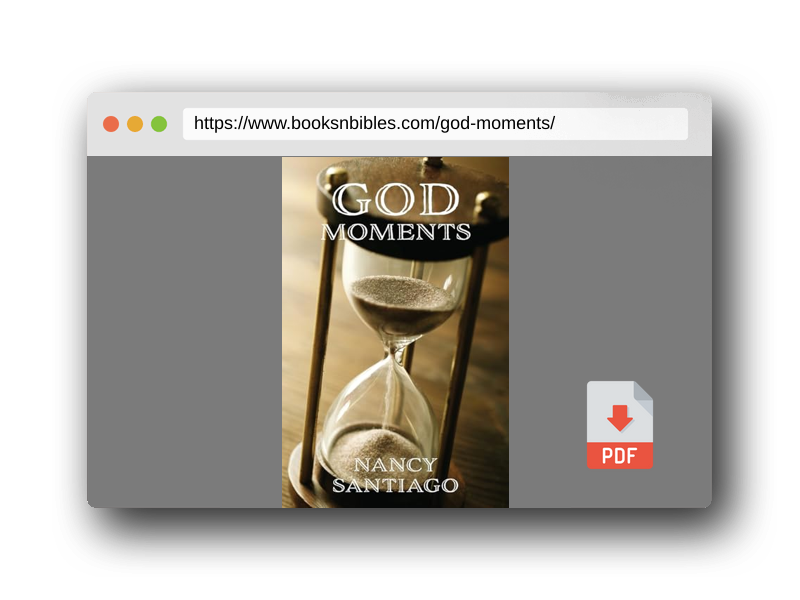PDF Preview of the book God Moments