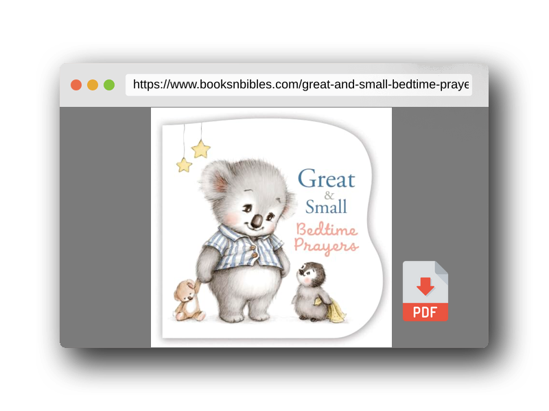 PDF Preview of the book Great and Small Bedtime Prayers