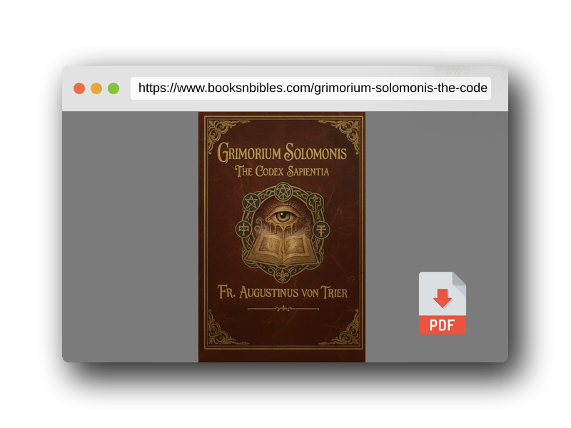 PDF Preview of the book GRIMORIUM SOLOMONIS: THE CODEX SAPIENTIA